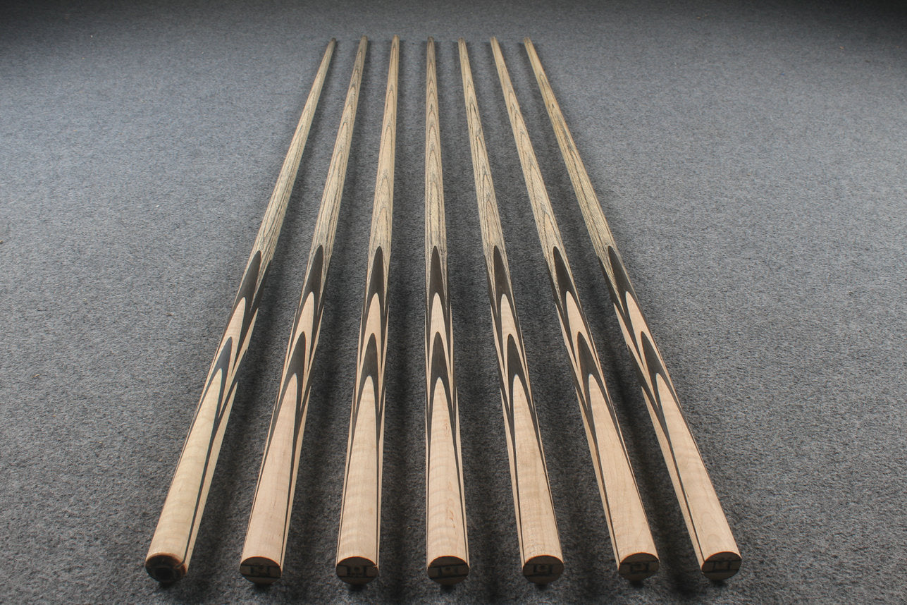 custom-made:  woods 1 piece handmade ASH snooker / pool cue #39-#45 - made to order