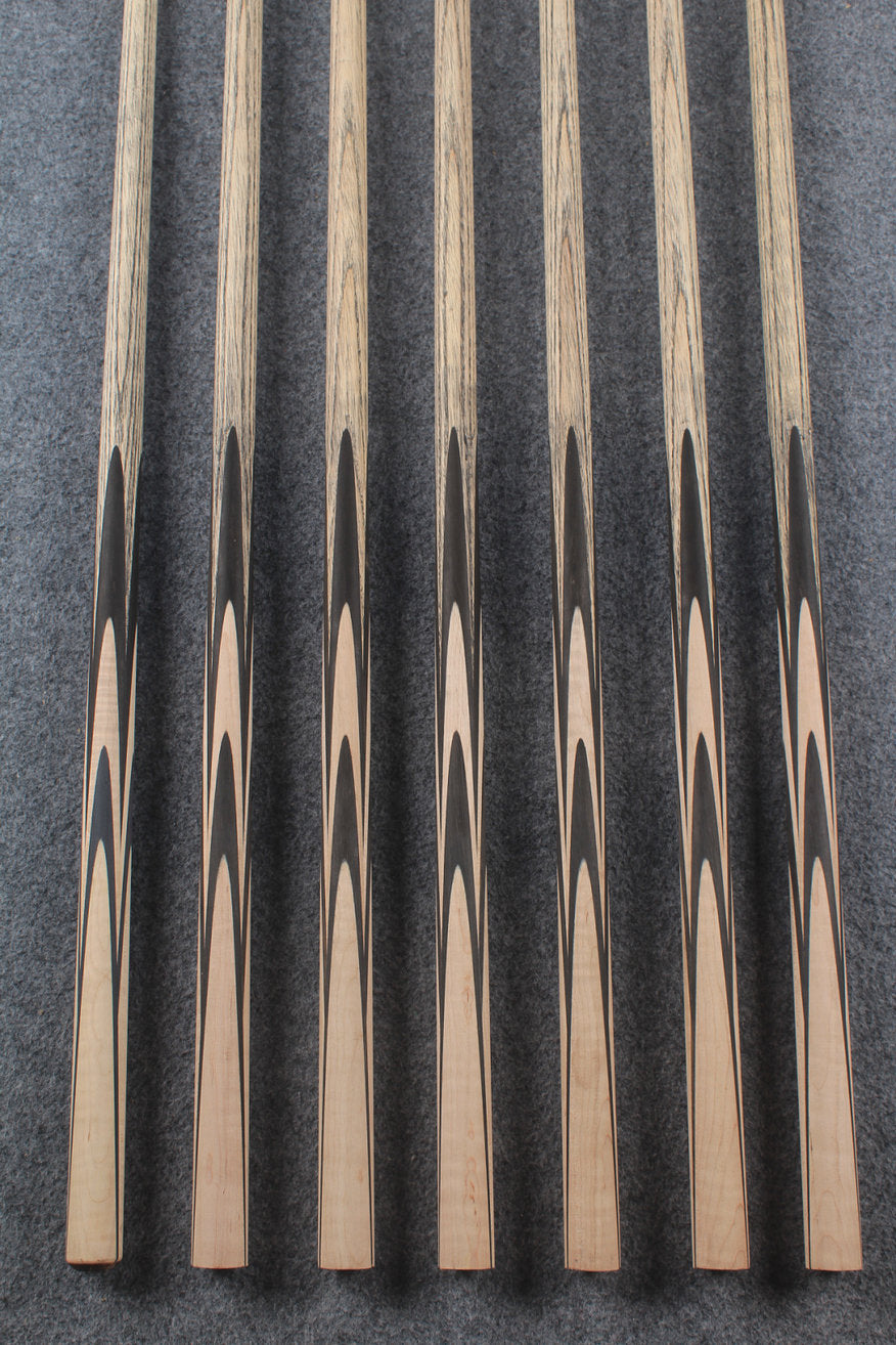 custom-made:  woods 1 piece handmade ASH snooker / pool cue #39-#45 - made to order