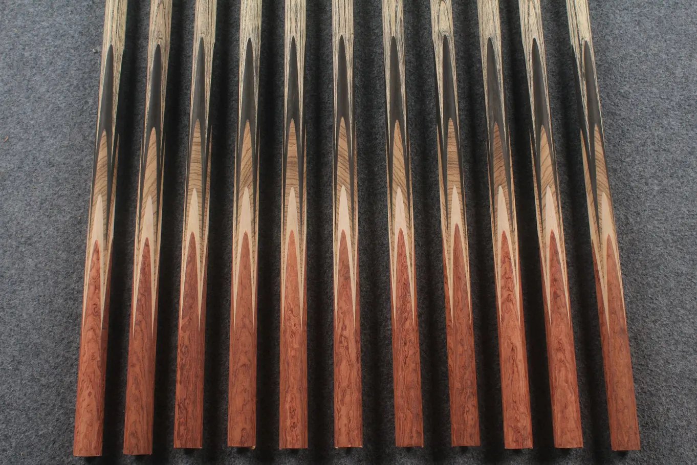 custom-made:  woods 1 piece handmade ASH snooker / pool cue #46-#56 - made to order WOODS CUES