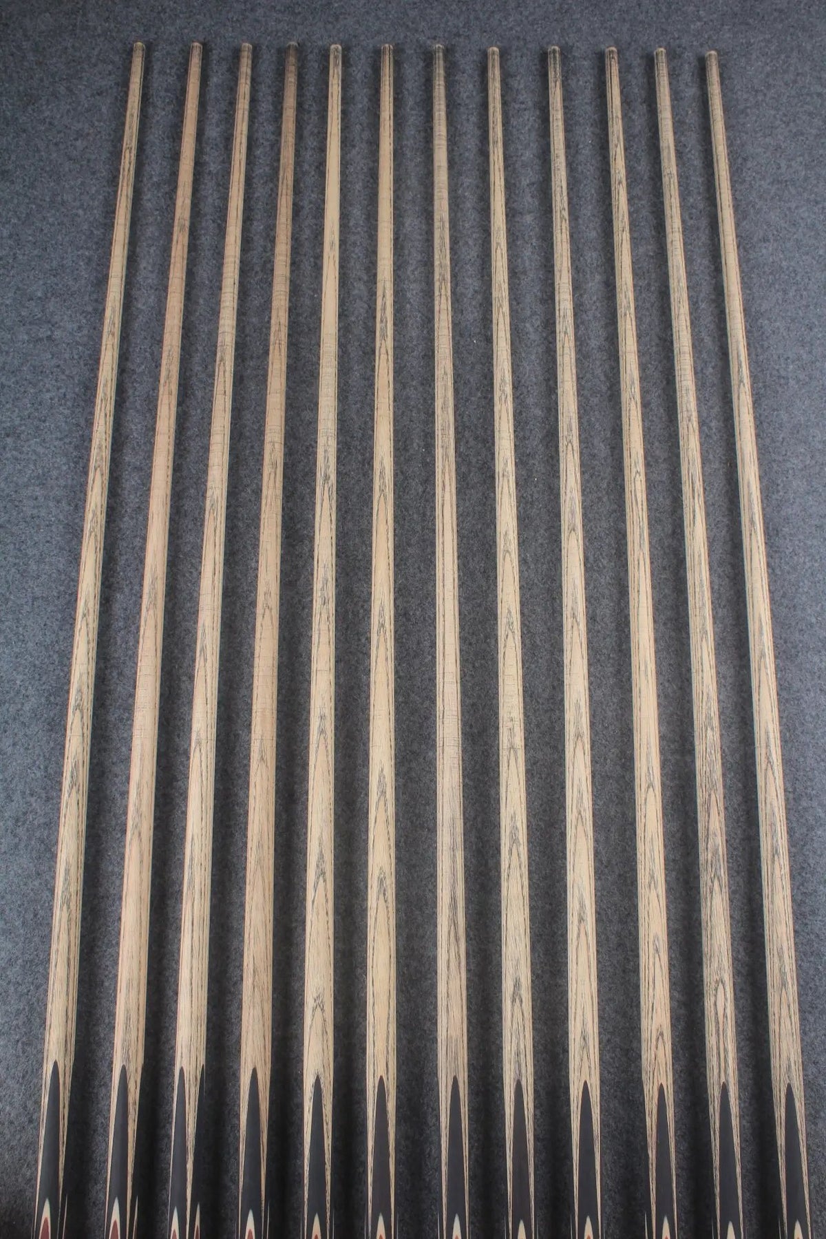 custom-made:  woods 1 piece handmade ASH snooker / pool cue #1-#12 - made to order WOODS CUES