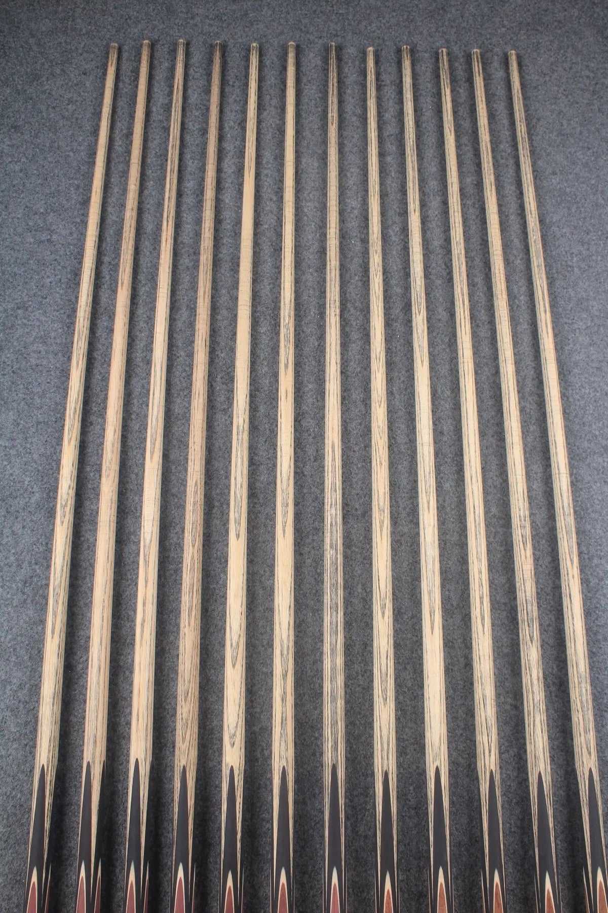 custom-made:  woods 1 piece handmade ASH snooker / pool cue #1-#12 - made to order WOODS CUES