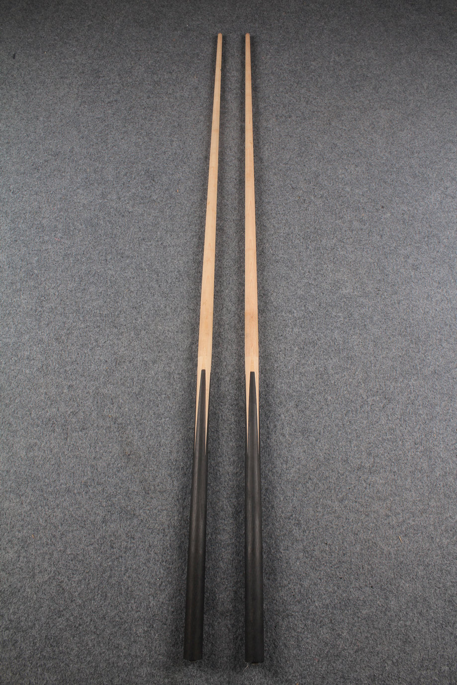 custom-made: ★★★ woods 1 piece handmade maple snooker / pool cue #49-50 - made to order