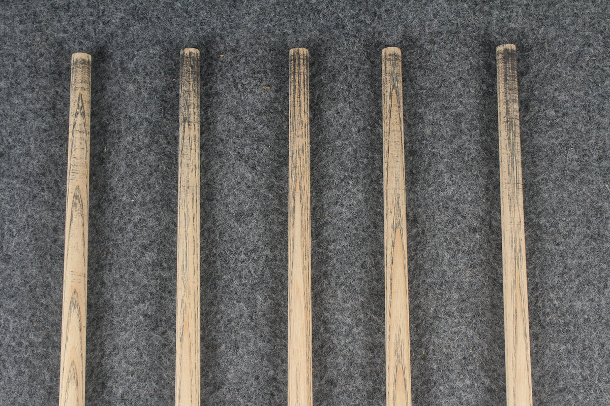 custom-made:  woods 1 piece handmade ASH snooker / pool cue #123-#127 - made to order WOODS CUES
