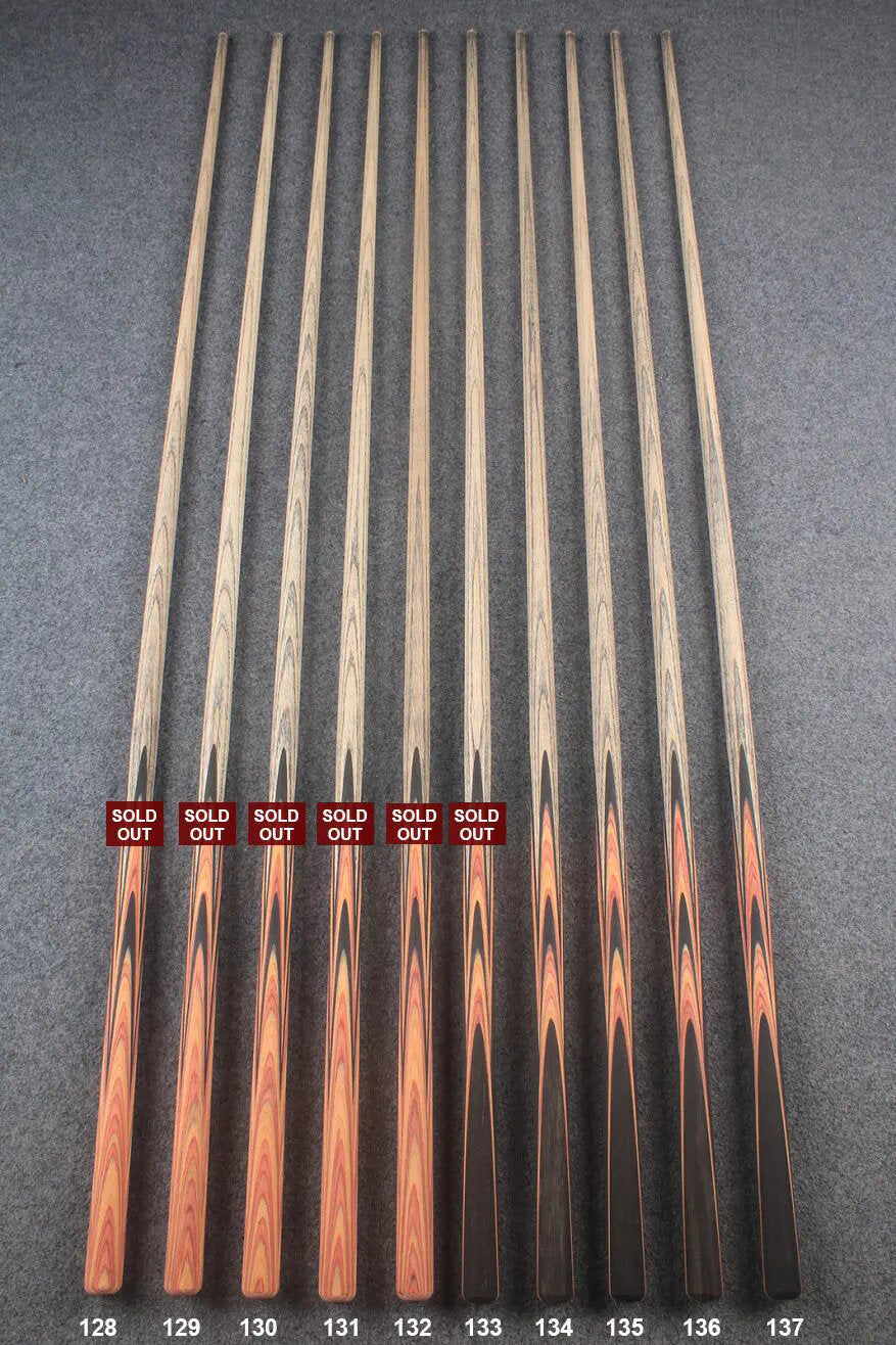 custom-made:  woods 1 piece handmade ASH snooker / pool cue #128-#137 - made to order