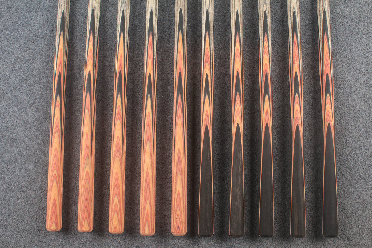 custom-made:  woods 1 piece handmade ASH snooker / pool cue #128-#137 - made to order WOODS CUES