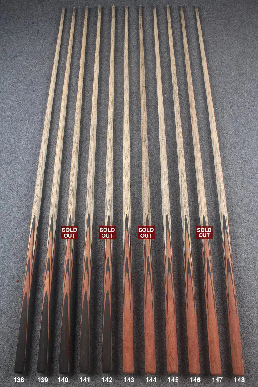 custom-made:  woods 1 piece handmade ASH snooker / pool cue #138-#148 - made to order