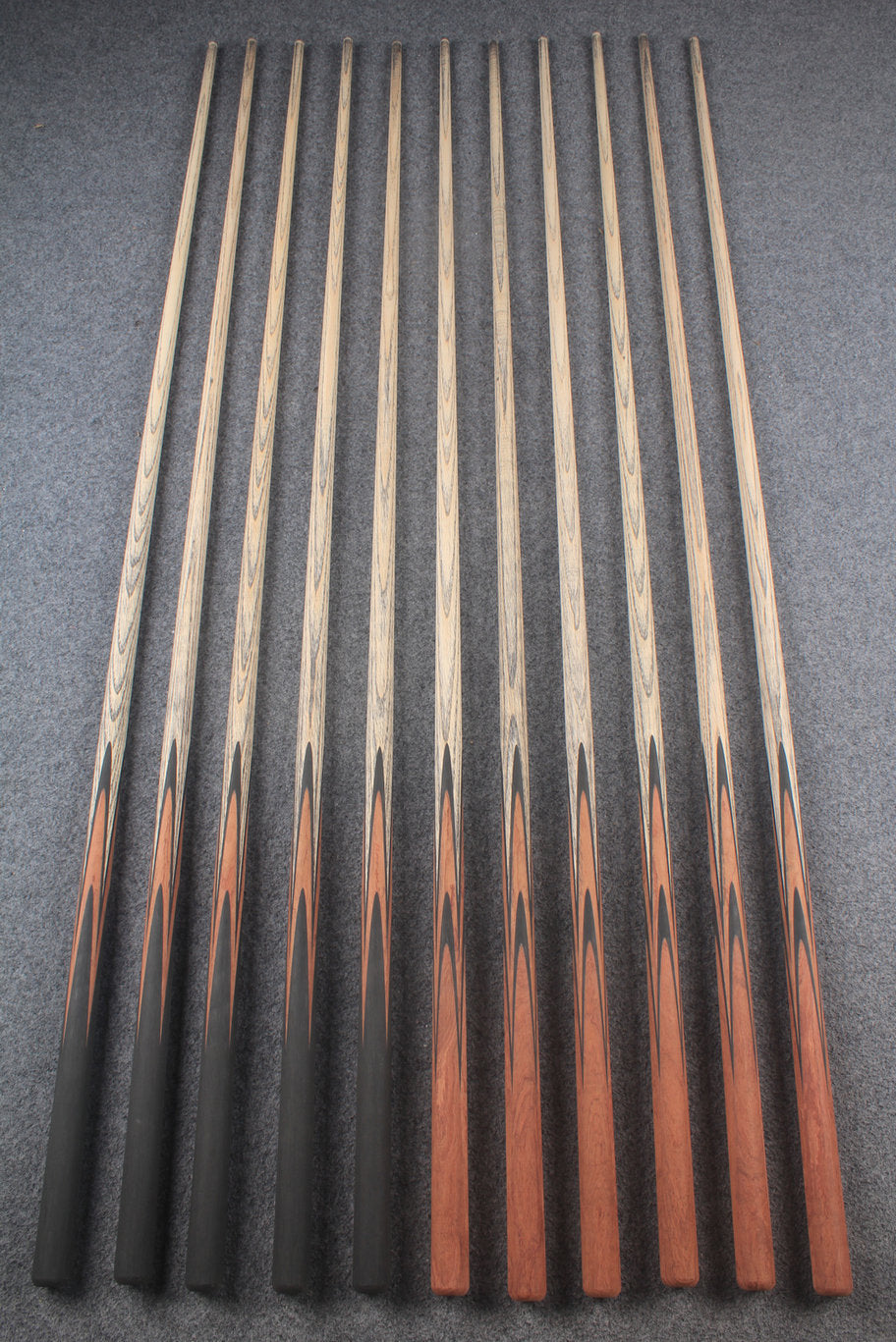 custom-made:  woods 1 piece handmade ASH snooker / pool cue #138-#148 - made to order WOODS CUES