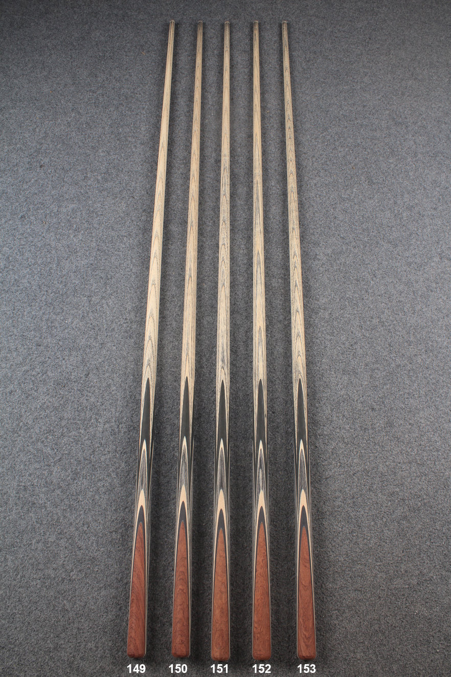 custom-made:  woods 1 piece handmade ASH snooker / pool cue #149-#153 - made to order