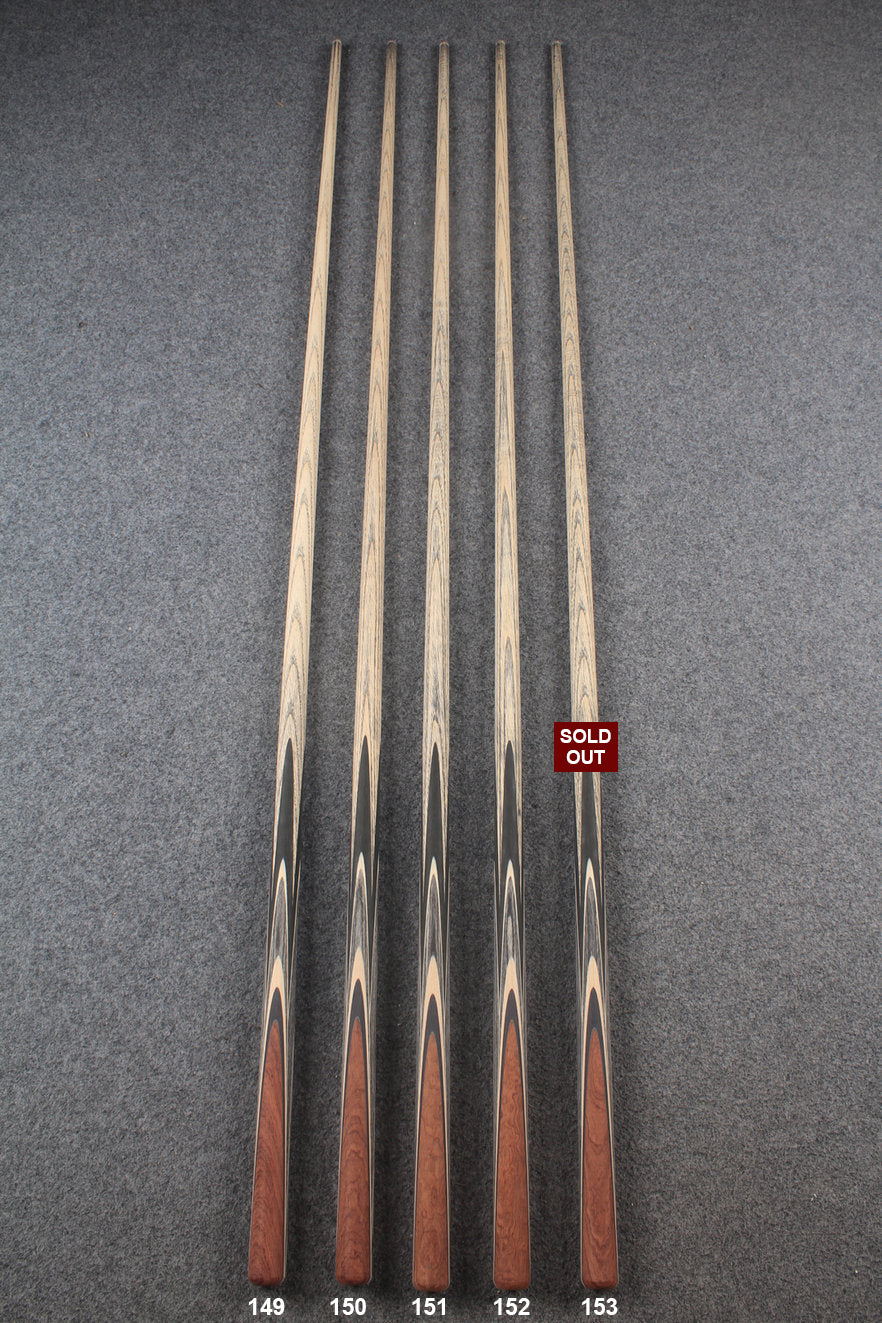 custom-made:  woods 1 piece handmade ASH snooker / pool cue #149-#153 - made to order