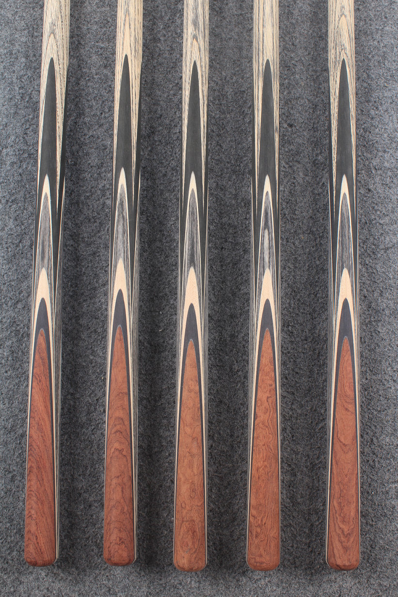 custom-made:  woods 1 piece handmade ASH snooker / pool cue #149-#153 - made to order WOODS CUES