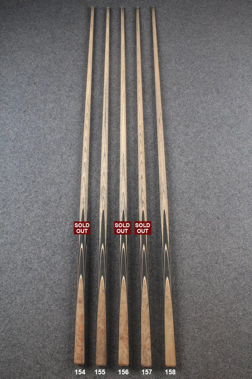 custom-made:  woods 1 piece handmade ASH snooker / pool cue #154-#158 - made to order
