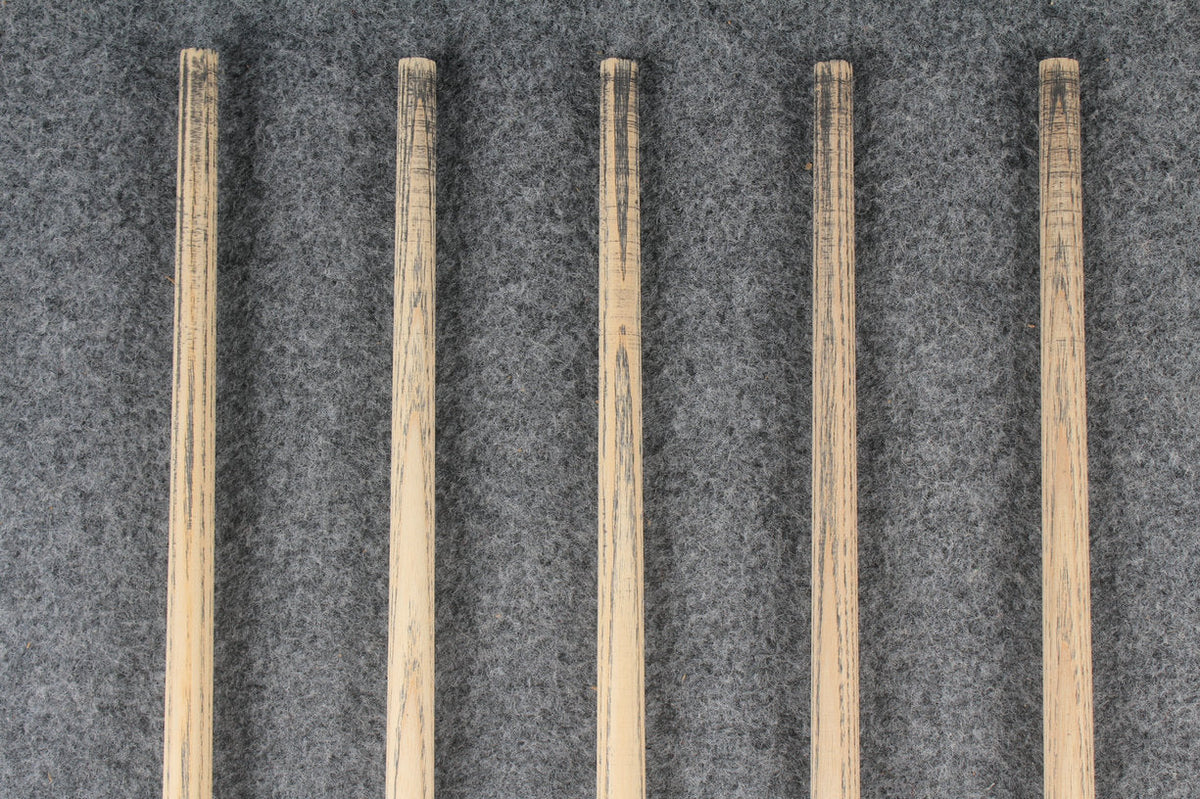 custom-made:  woods 1 piece handmade ASH snooker / pool cue #154-#158 - made to order WOODS CUES