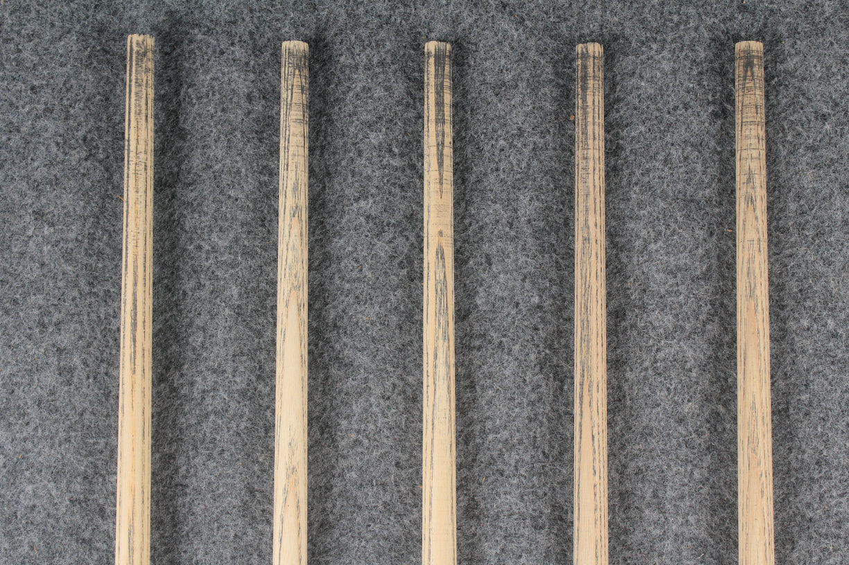 custom-made:  woods 1 piece handmade ASH snooker / pool cue #154-#158 - made to order WOODS CUES