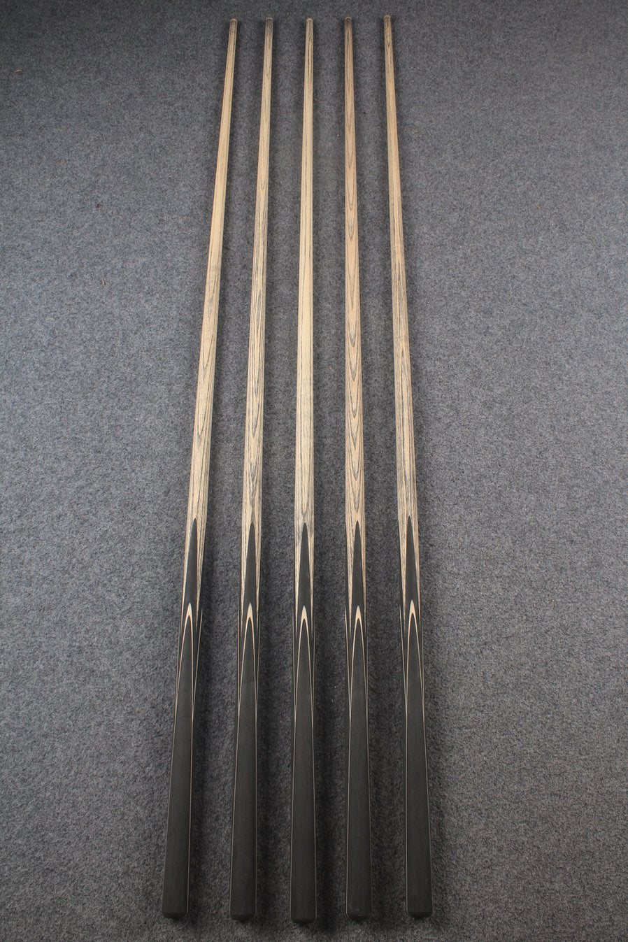 custom-made:  woods 1 piece handmade ASH snooker / pool cue #154-#158 - made to order WOODS CUES