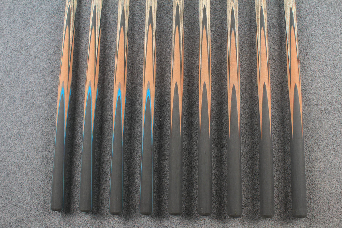 custom-made:  woods 1 piece handmade ASH snooker / pool cue #159-#167 - made to order WOODS CUES