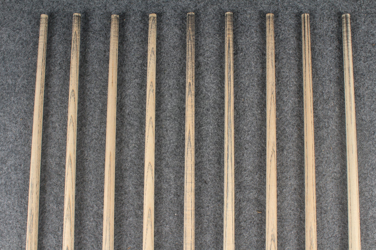 custom-made:  woods 1 piece handmade ASH snooker / pool cue #159-#167 - made to order WOODS CUES