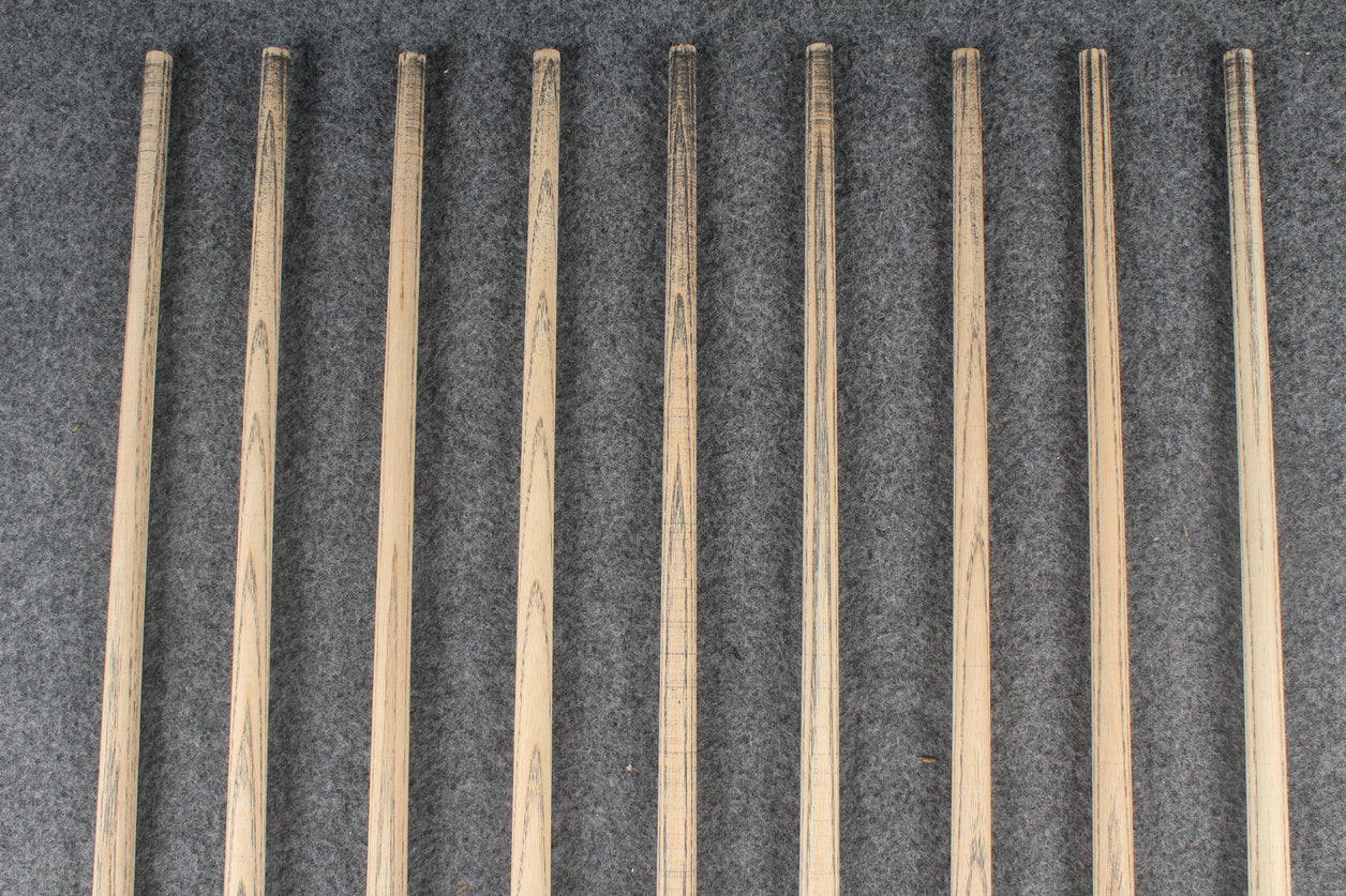 custom-made:  woods 1 piece handmade ASH snooker / pool cue #159-#167 - made to order WOODS CUES