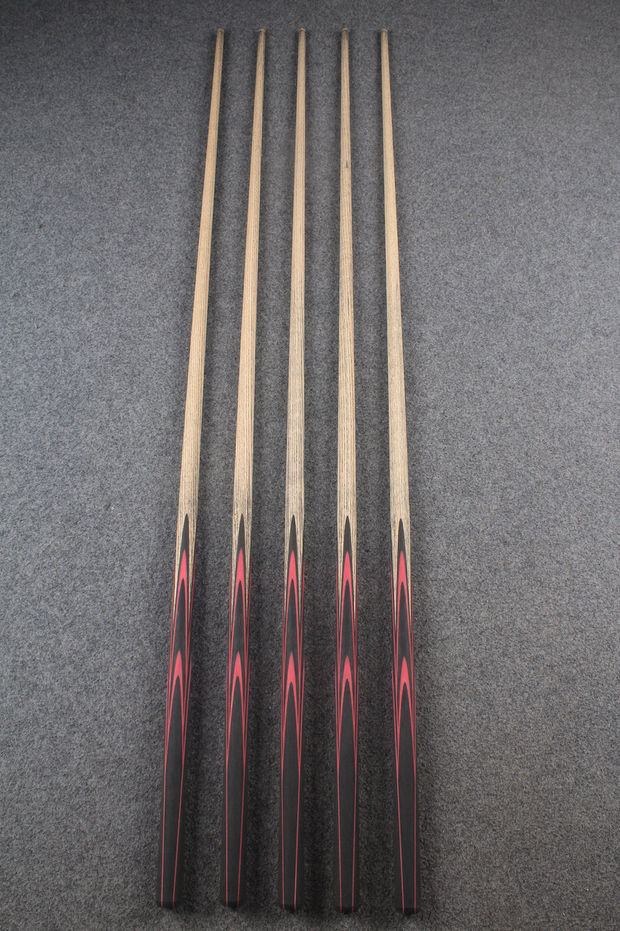 custom-made:  woods 1 piece handmade ASH snooker / pool cue #168-#172 - made to order