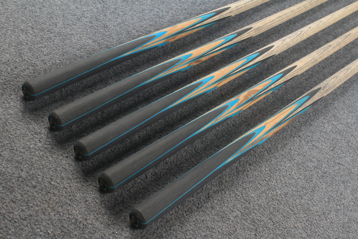 custom-made:  woods 1 piece handmade ASH snooker / pool cue #173-#177 - made to order WOODS CUES