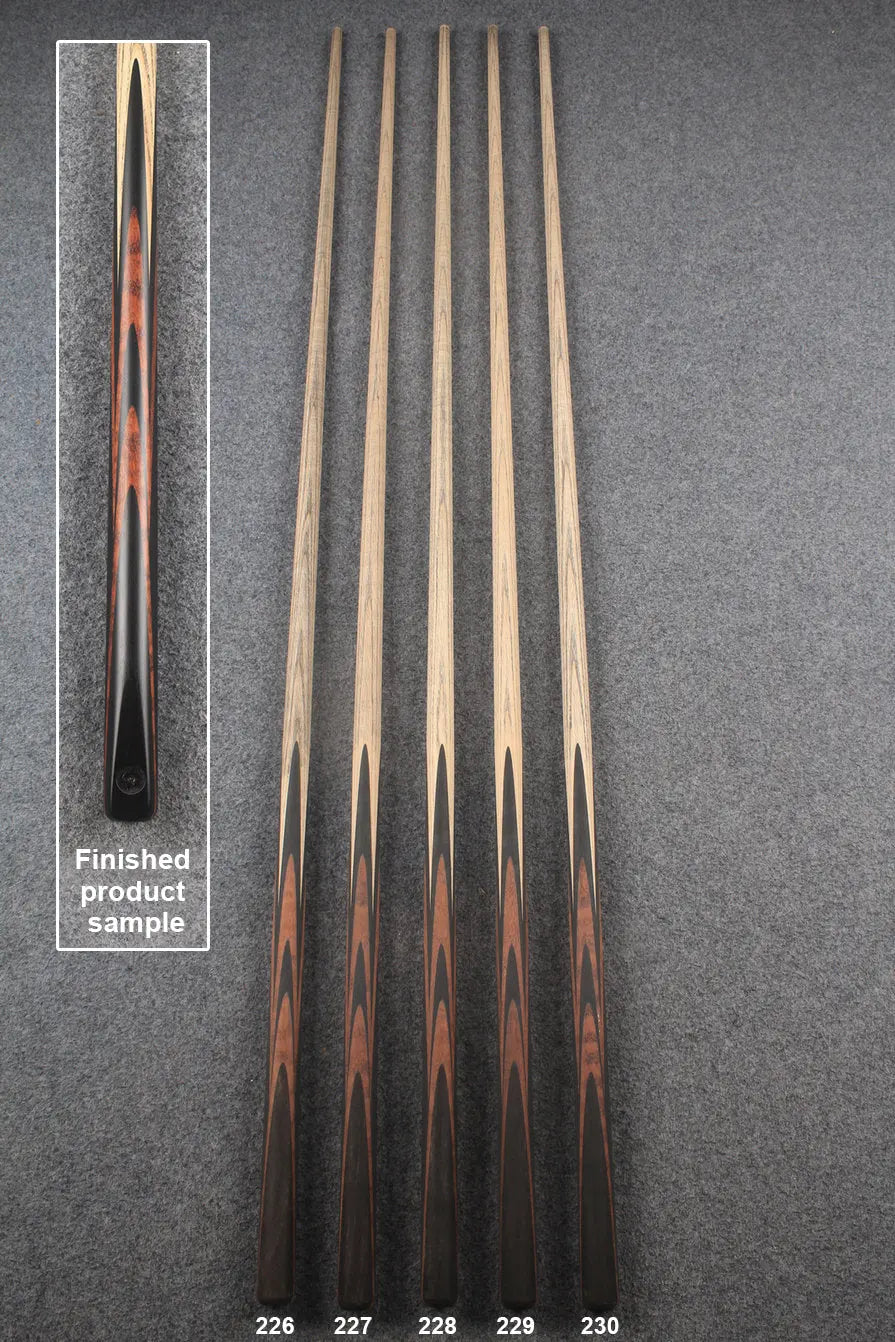 custom-made:  woods 1 piece handmade ASH snooker / pool cue #226-#230 - made to order