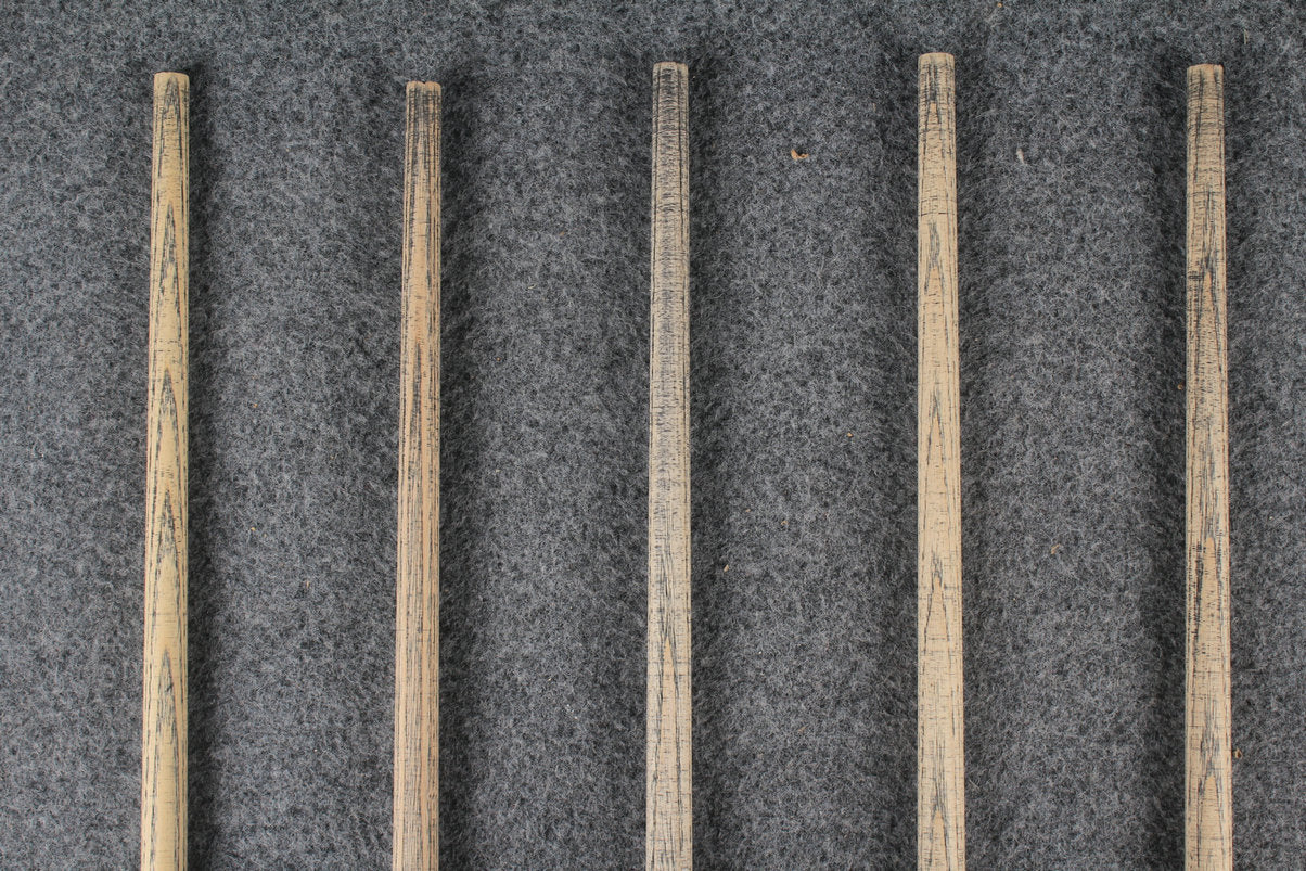 custom-made:  woods 1 piece handmade ASH snooker cue #245-#249 - made to order WOODS CUES