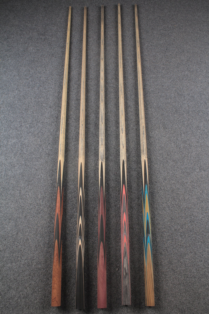 custom-made:  woods 1 piece handmade ASH snooker cue #245-#249 - made to order WOODS CUES