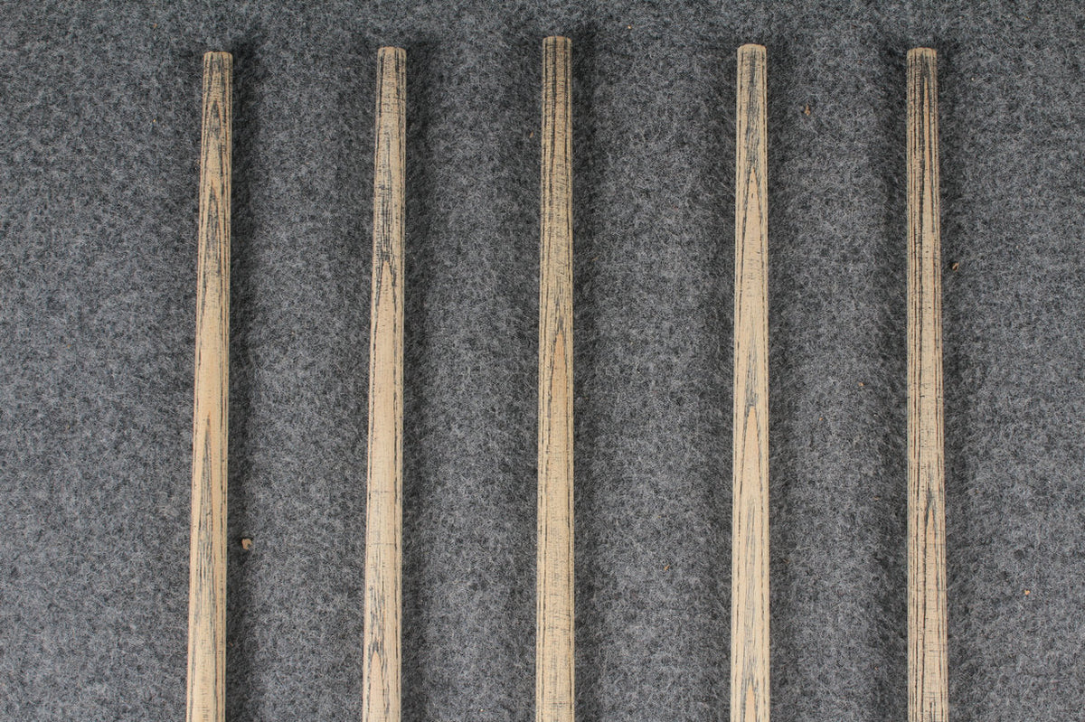 custom-made:  woods 1 piece handmade ASH snooker / pool cue #250-#254 - made to order WOODS CUES