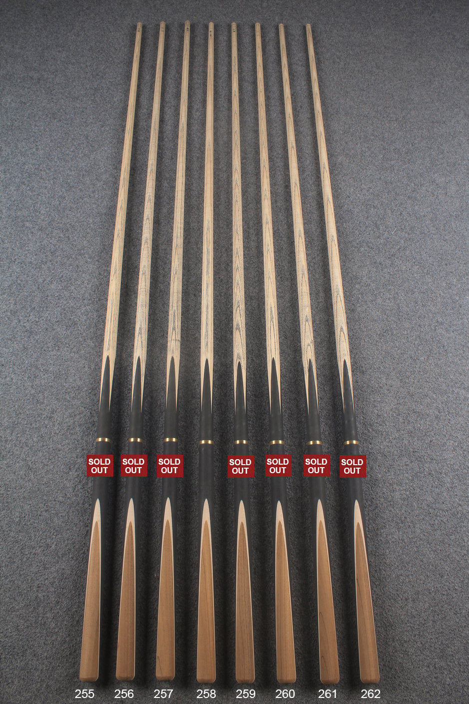 custom-made:  3/4 jointed Ronnie O'Sullivan Replica Snooker Cue #255 - #262 - Handcrafted to Order