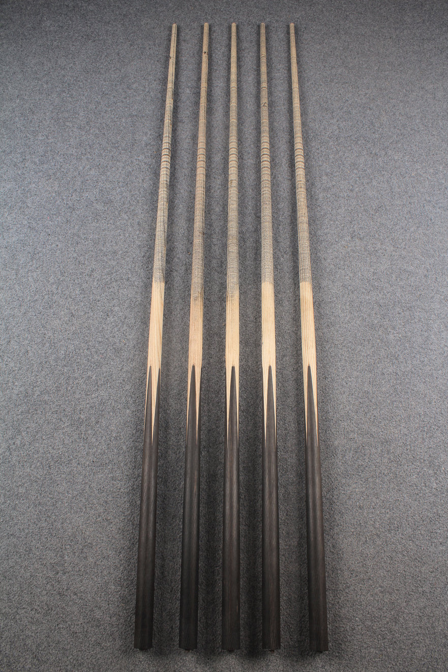 custom-made:  1 piece handmade ASH snooker / pool cue #263-#267 - made to order WOODS CUES