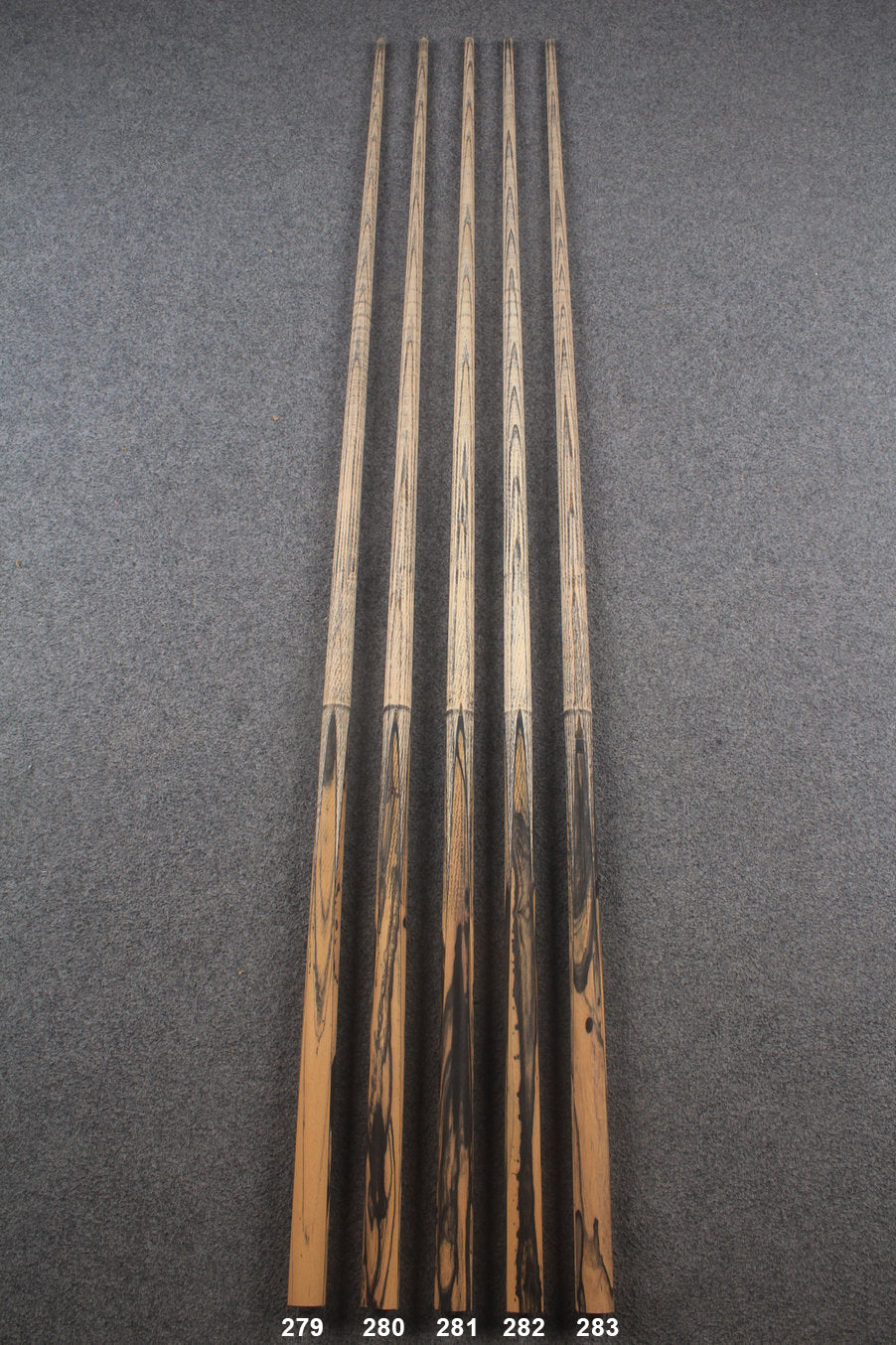 custom-made:  woods 1 piece handmade ASH snooker / pool cue #279-#283 - made to order