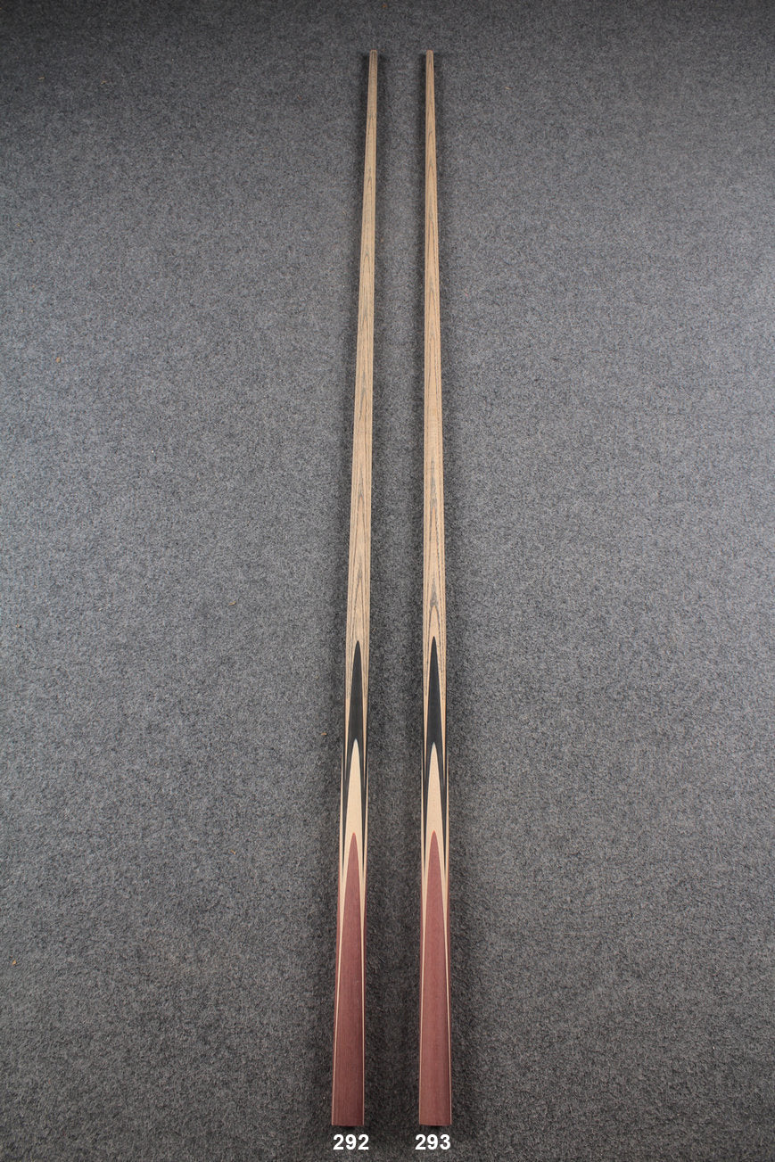 custom-made:  woods 1 piece handmade ASH snooker / pool cue #292-#293 - made to order
