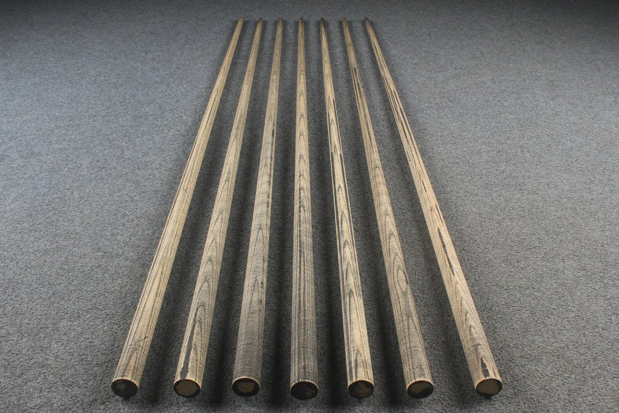 custom-made: AAA 150 CM ASH shafts selection for custom made cue  #101-#107 - made to order WOODS CUES