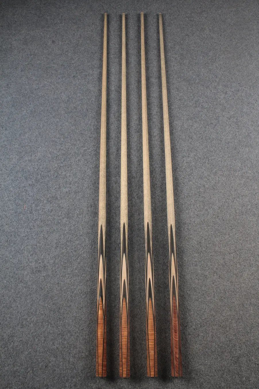 custom-made: ★★★ woods 1 piece handmade ASH snooker / pool cue #39 -#42 - made to order WOODS CUES