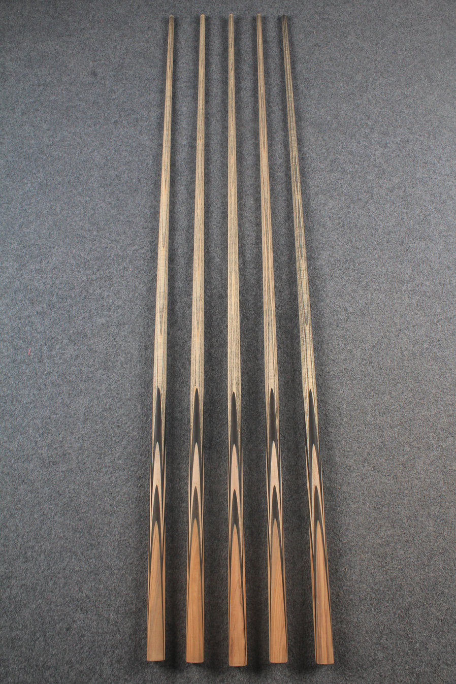 custom-made: ★★★ woods 1 piece handmade ASH snooker / pool cue #43 -#47 - made to order