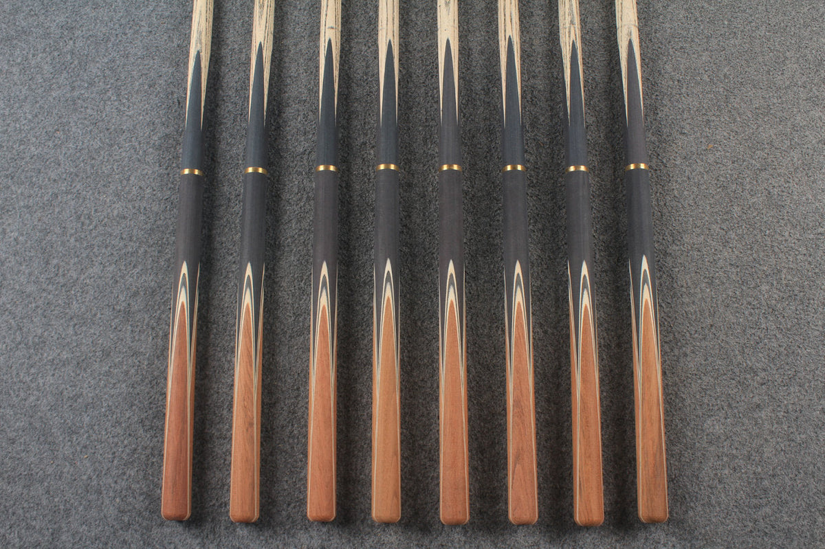 custom-made:  woods 3/4 handmade ASH snooker / pool cue #108-#115 - made to order WOODS CUES