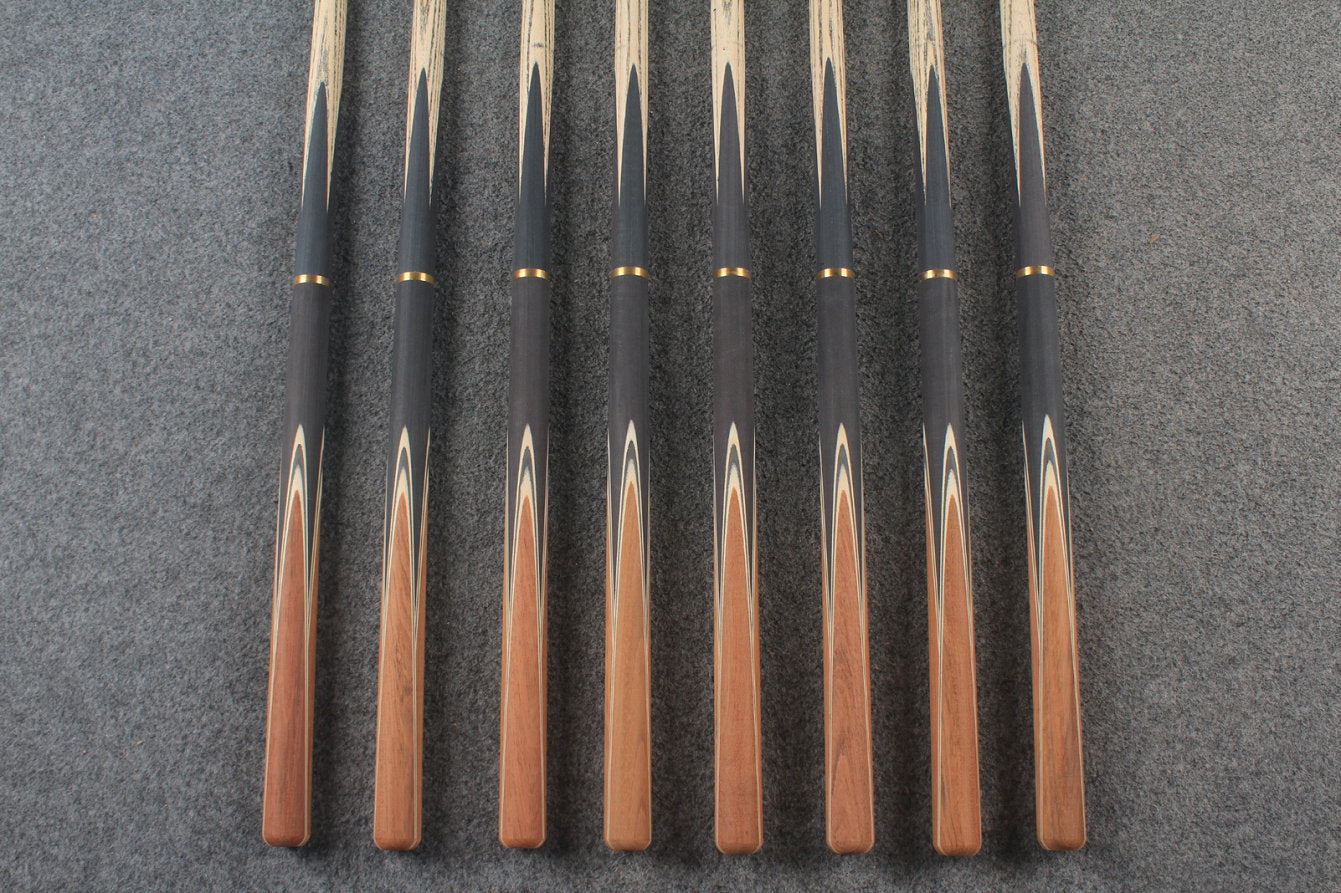 custom-made:  woods 3/4 handmade ASH snooker / pool cue #108-#115 - made to order WOODS CUES