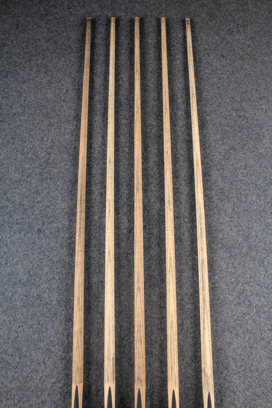 custom-made:  woods 1 piece handmade ASH snooker / pool cue #78-#82 - made to order WOODS CUES