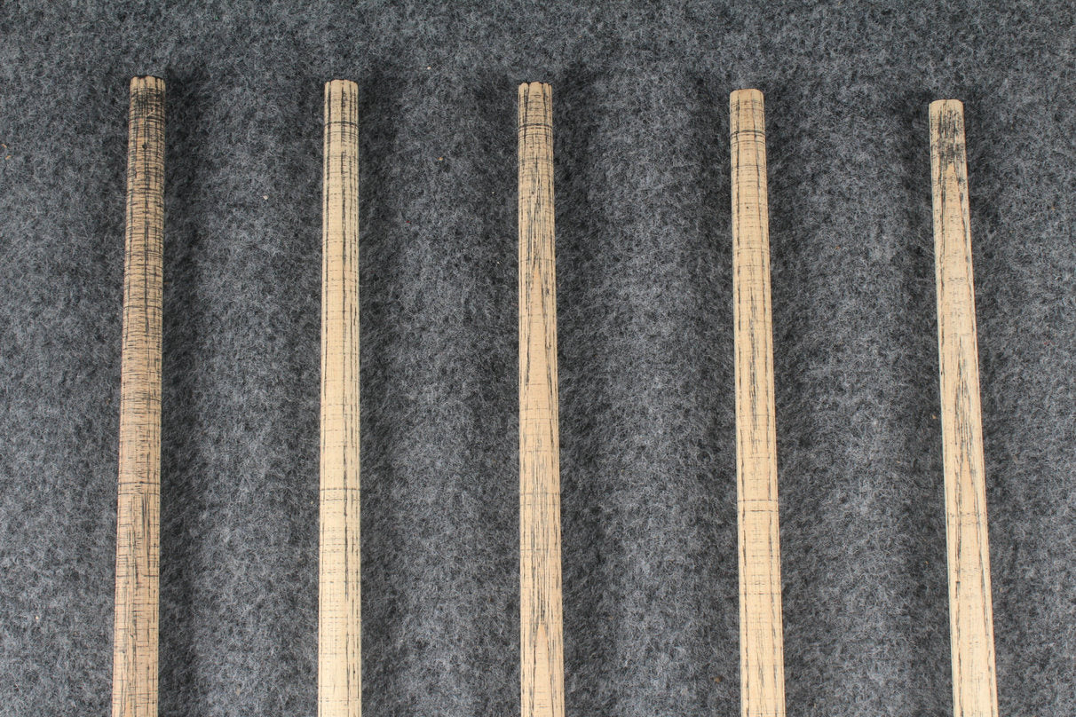 custom-made:  woods 1 piece handmade ASH snooker / pool cue #78-#82 - made to order WOODS CUES