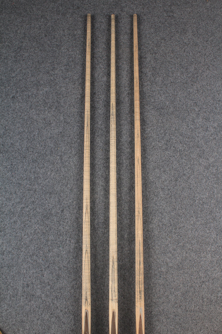 custom-made:  woods 3/4 handmade ASH snooker / pool cue #98-#100 - made to order