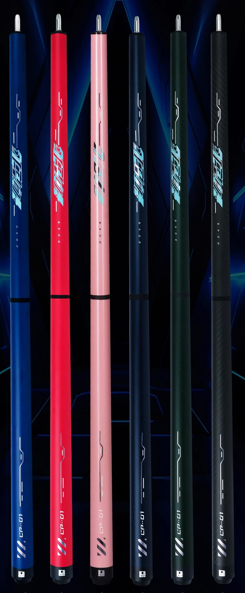 Carbon Fiber Shaft  Billiards Cue Punch&Jump Cue Stick cyber series 12.9 mm