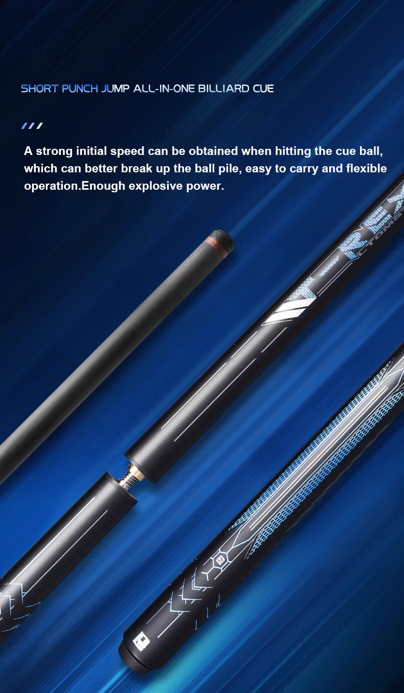 Carbon Fiber Shaft  Billiards Cue Punch&Jump Cue Stick darling 12.9mm