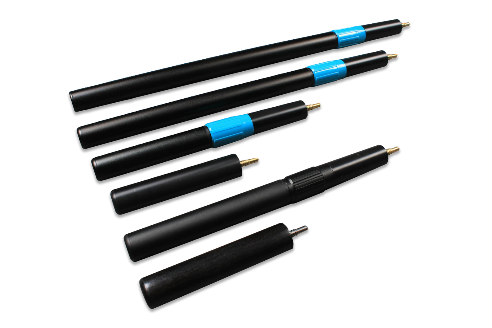 deroo snooker cues telescopic extension, mini butt - various length