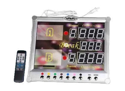 digital electronic scoreboard with reomote WOODS CUES