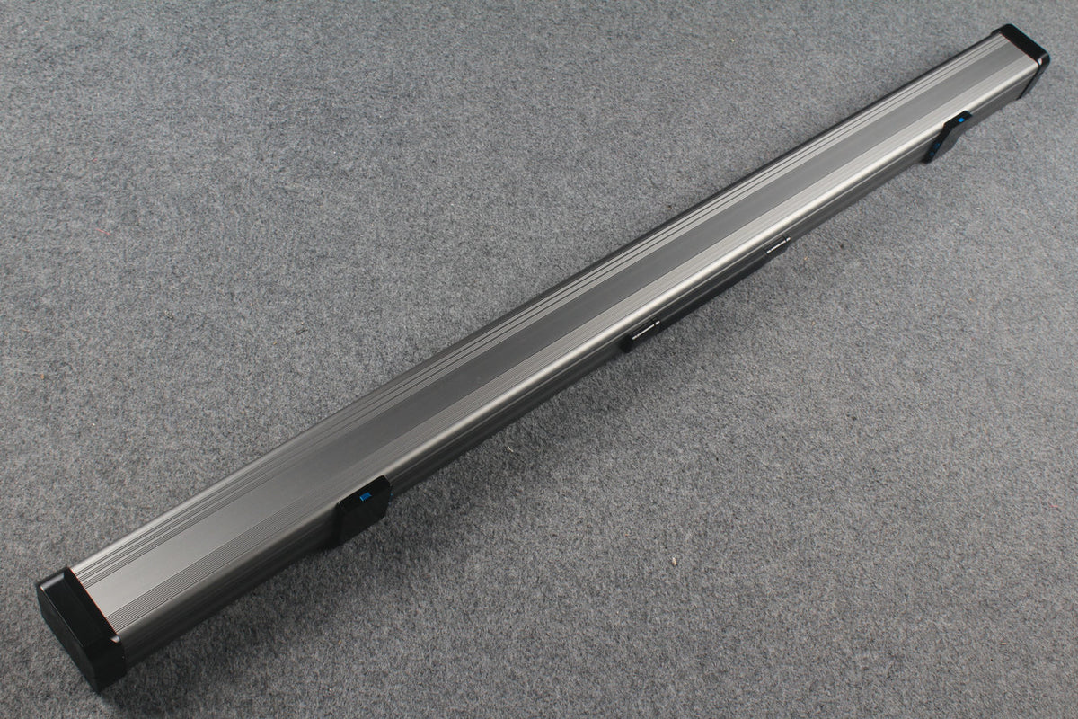 3/4 Premium Aluminium Snooker Cue Case – 2 Slots, Adjustable 120.5/124.8cm Interior
