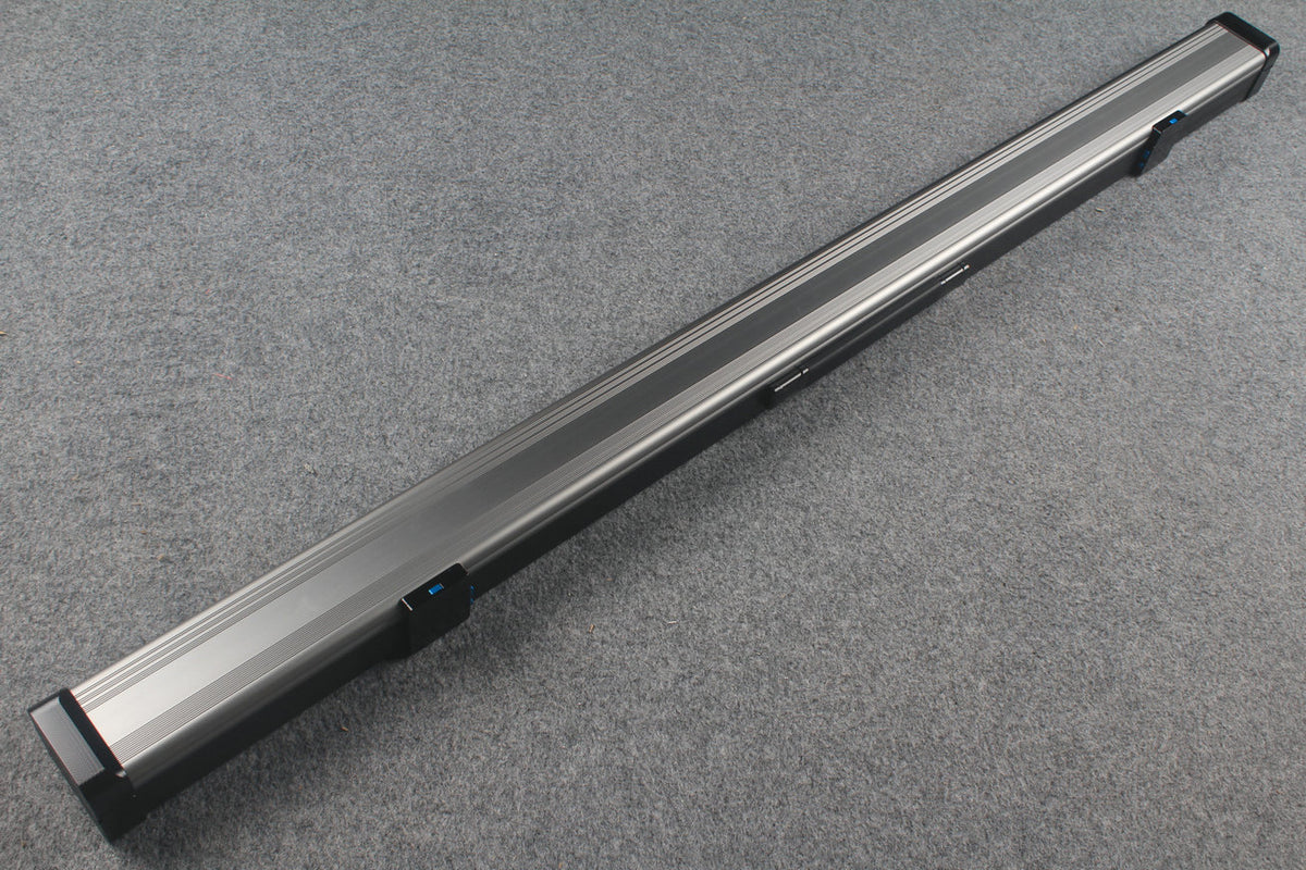 3/4 Premium Aluminium Snooker Cue Case – 2 Slots, Adjustable 120.5/124.8cm Interior
