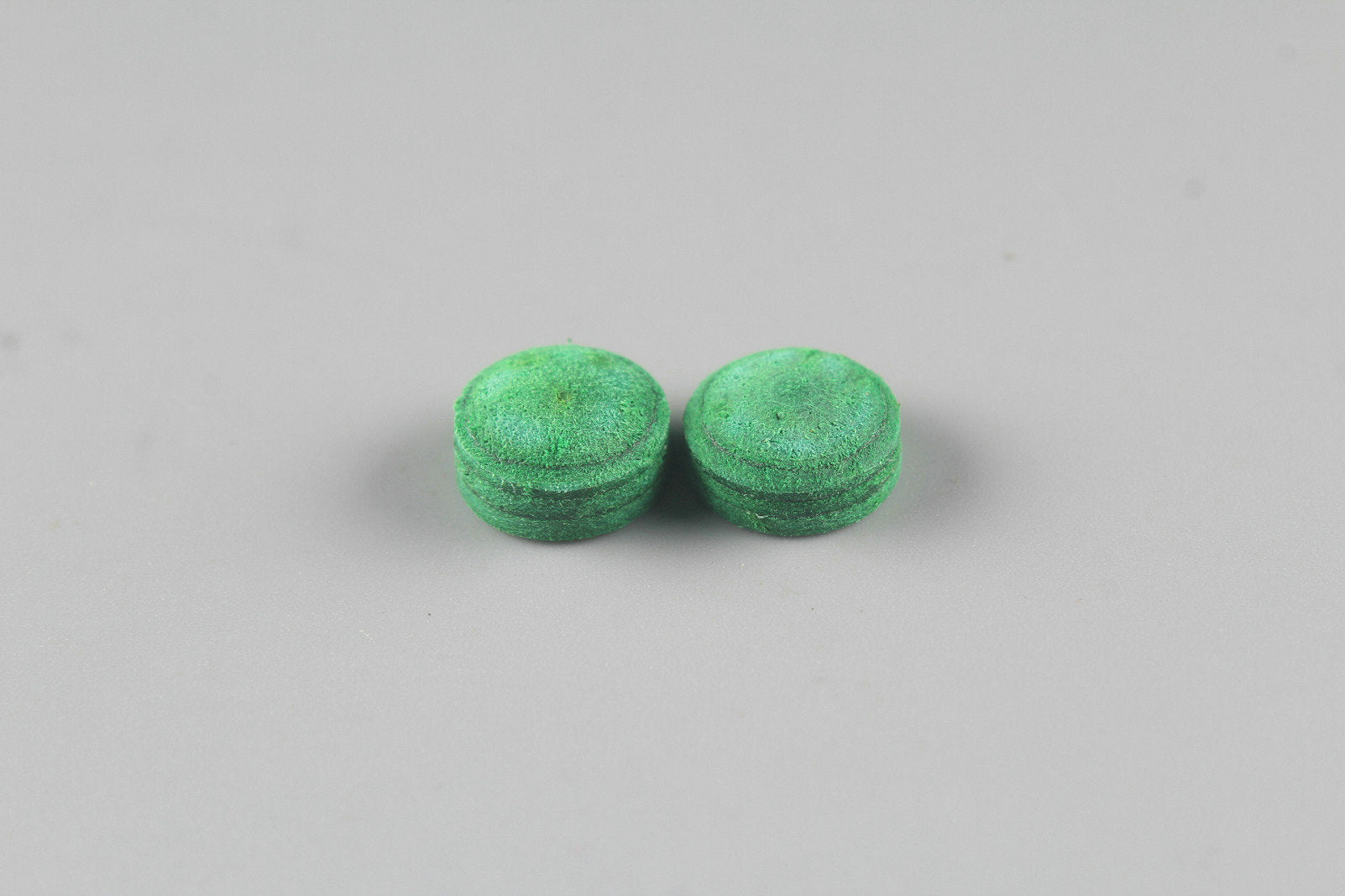 11 mm Woods Cues Tips Pig Skin Layered Tips - Green