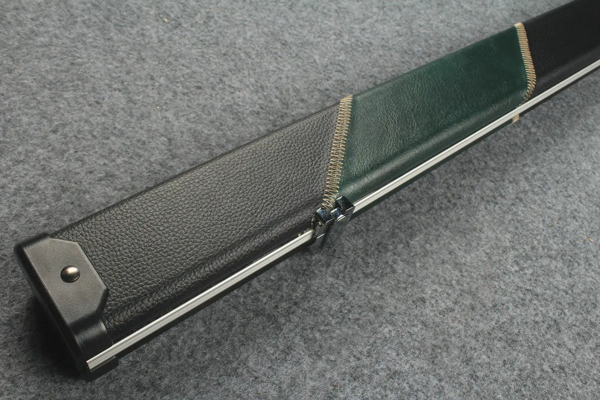 1 piece leather case aluminium construction with 2 slots ~halo style WOODS CUES