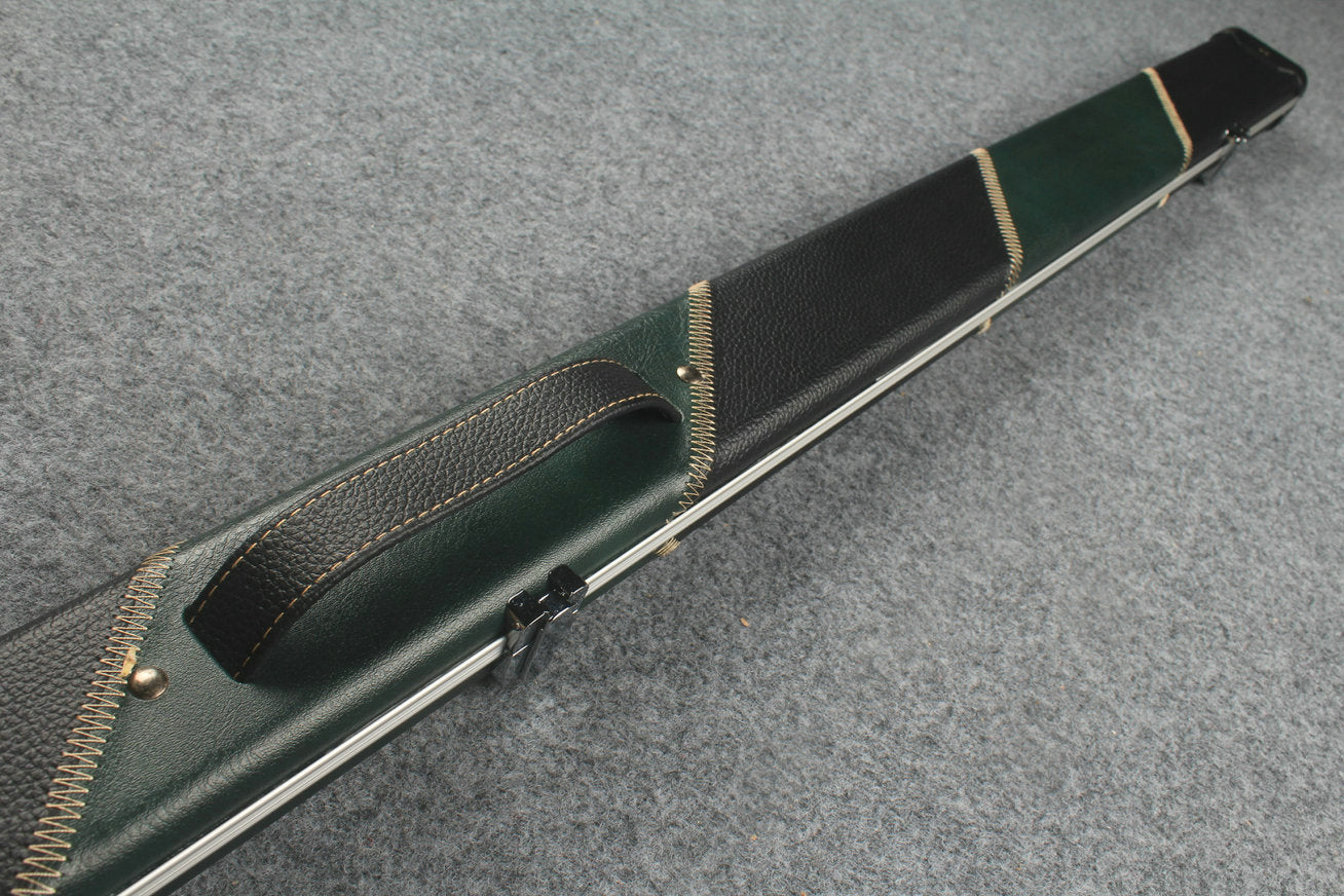 1 piece leather case aluminium construction with 2 slots ~halo style