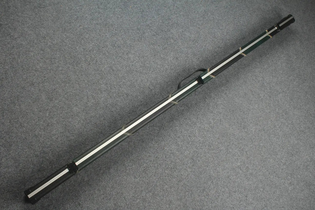 1 piece leather case aluminium construction with 2 slots ~halo style WOODS CUES