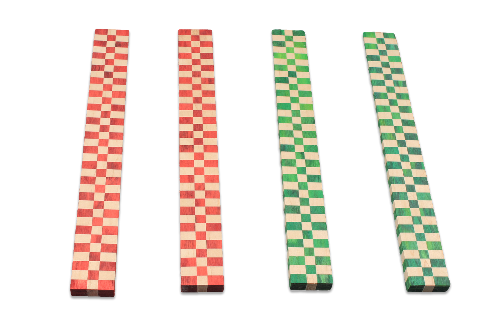 hand spliced plaid pattern wood splices for snooker cue WOODS CUES